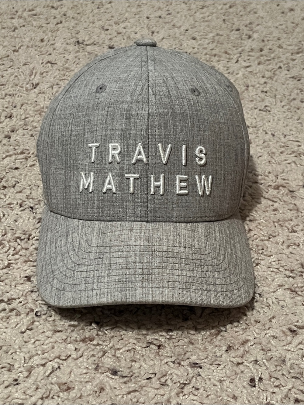 Travis Mathew Grey Heather Logo Cap